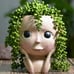 Face Flower Pot Head Planter Open Eyes Succulent Plant DIY Gifts Ideal Decor