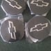 New Black and Chrome Wheel Center Caps Chevy GM 84266138