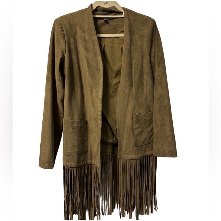 Like new Saks Fifth Ave Fringe Suede Blazer