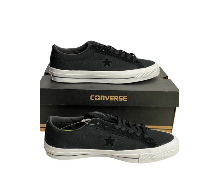 Converse One Star Canvas Black/Almost Black Sneaker Shoes Sz 10.5 Mens New