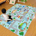 Kids Car Rug, 2' 7 x 4' City Life Traffic Road Playmat for Toy Cars Trains