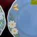 Primrose Vintage Blue Floral Butterfly Melamine 11 Dinner Plate Set of 4-NWT