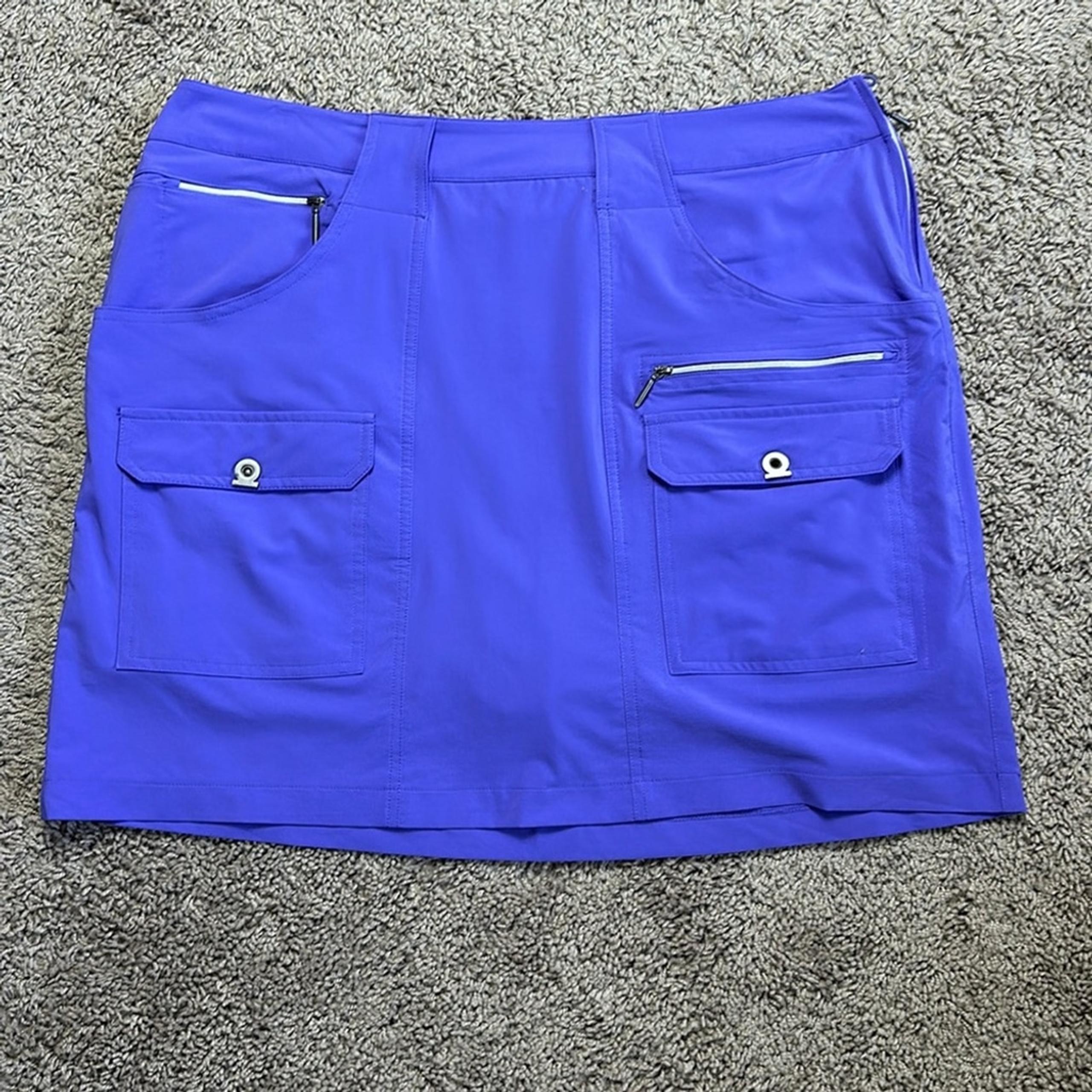 Jamie Sadock Women's Skort Blue/Purple Golf Tennis Size 18