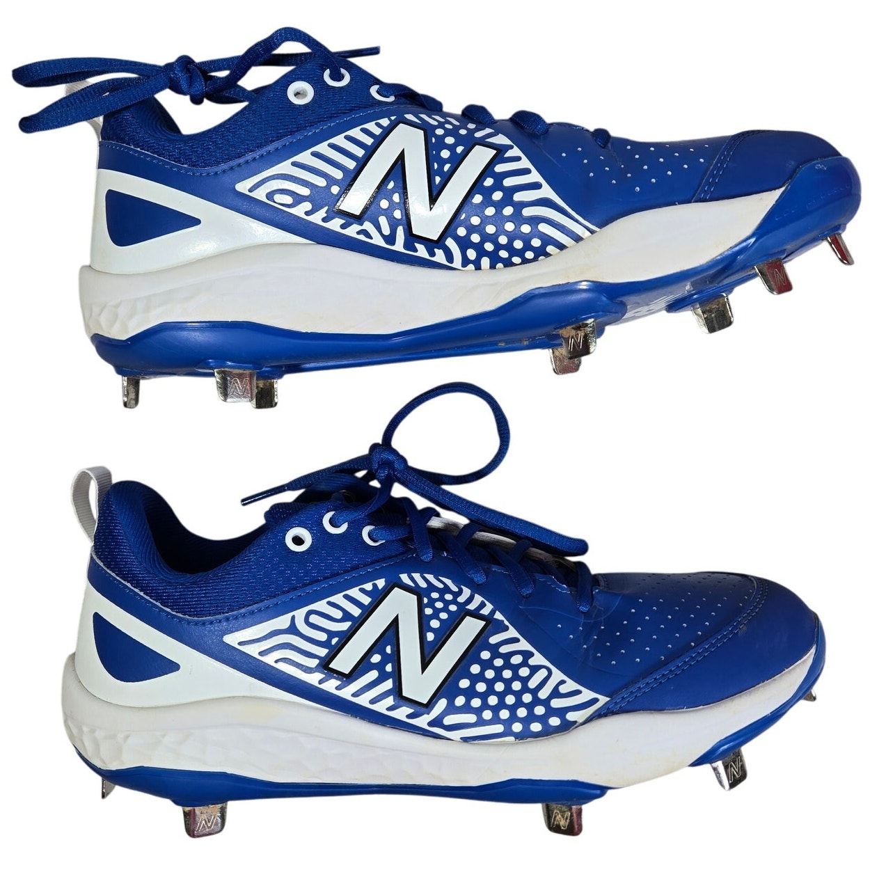 New Balance Fresh Foam Velo v2 Metal Softball Shoe Team Royal with White 9.5