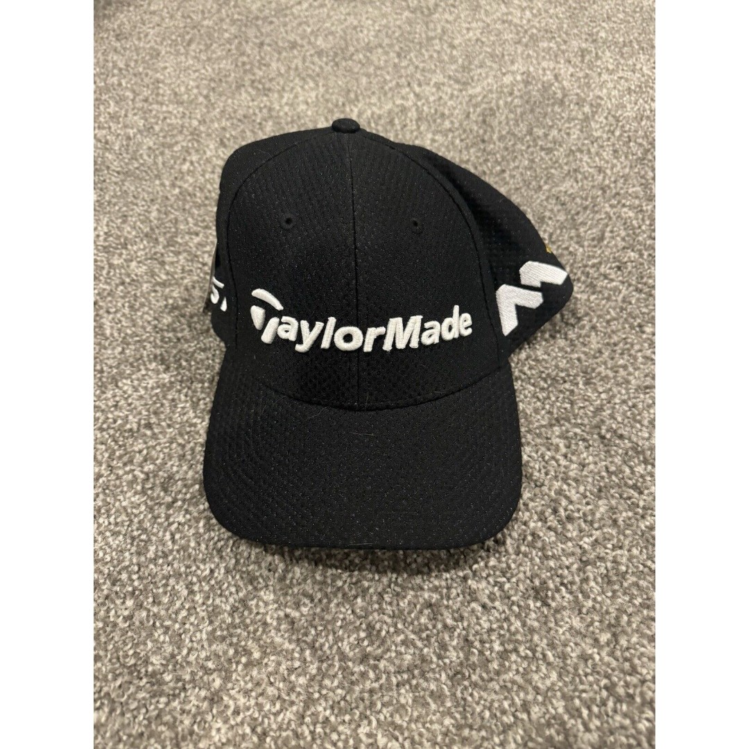 TaylorMade Mens Black Golf M1 PSi A-Flex Stretched Fitted Hat Size S/M