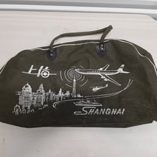 vintage shanghai canvas travel bag