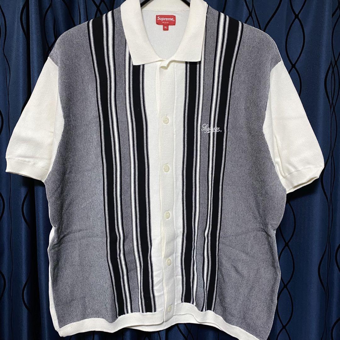 Supreme Stripe Button Up Polo (SS22) - $128
