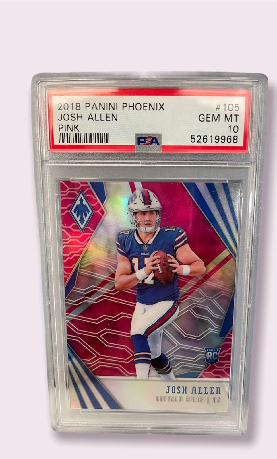 2018 Panini Phoenix Josh Allen Pink #42/199 PSA 10