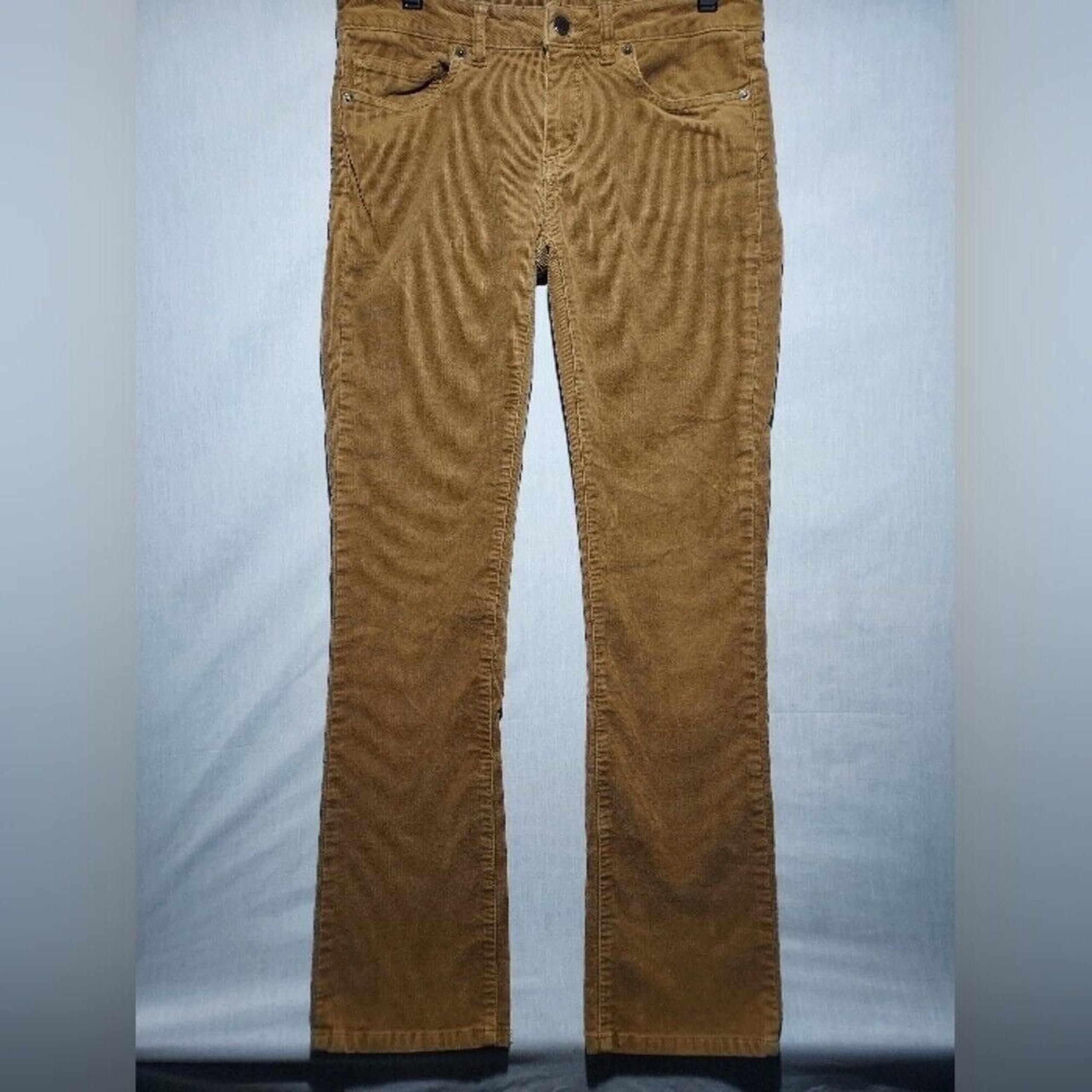 Patagonia low-rise organic cotton brown corduroy pants women's size 27