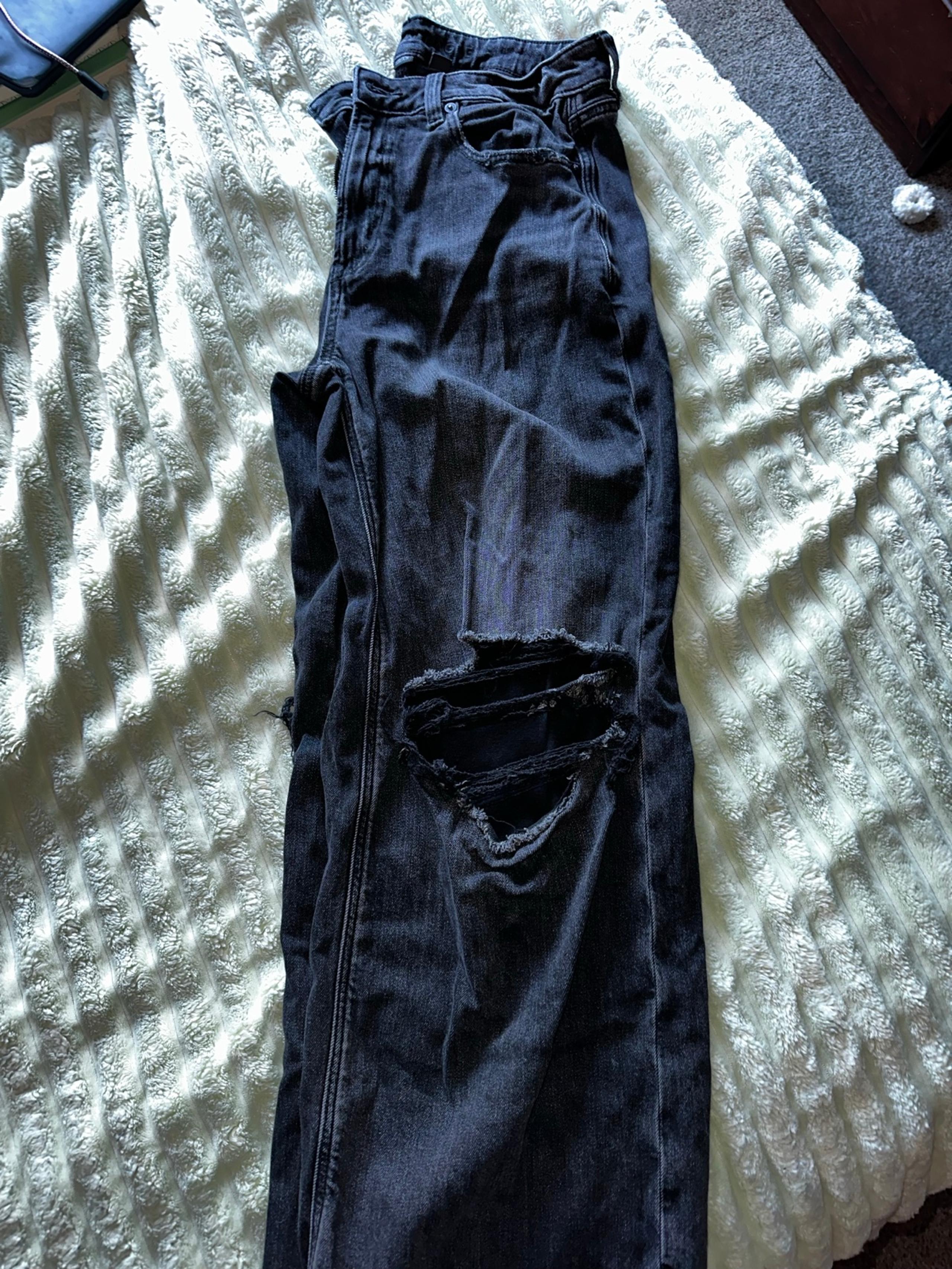 American Eagle Wide Leg Jeans Size 8 short