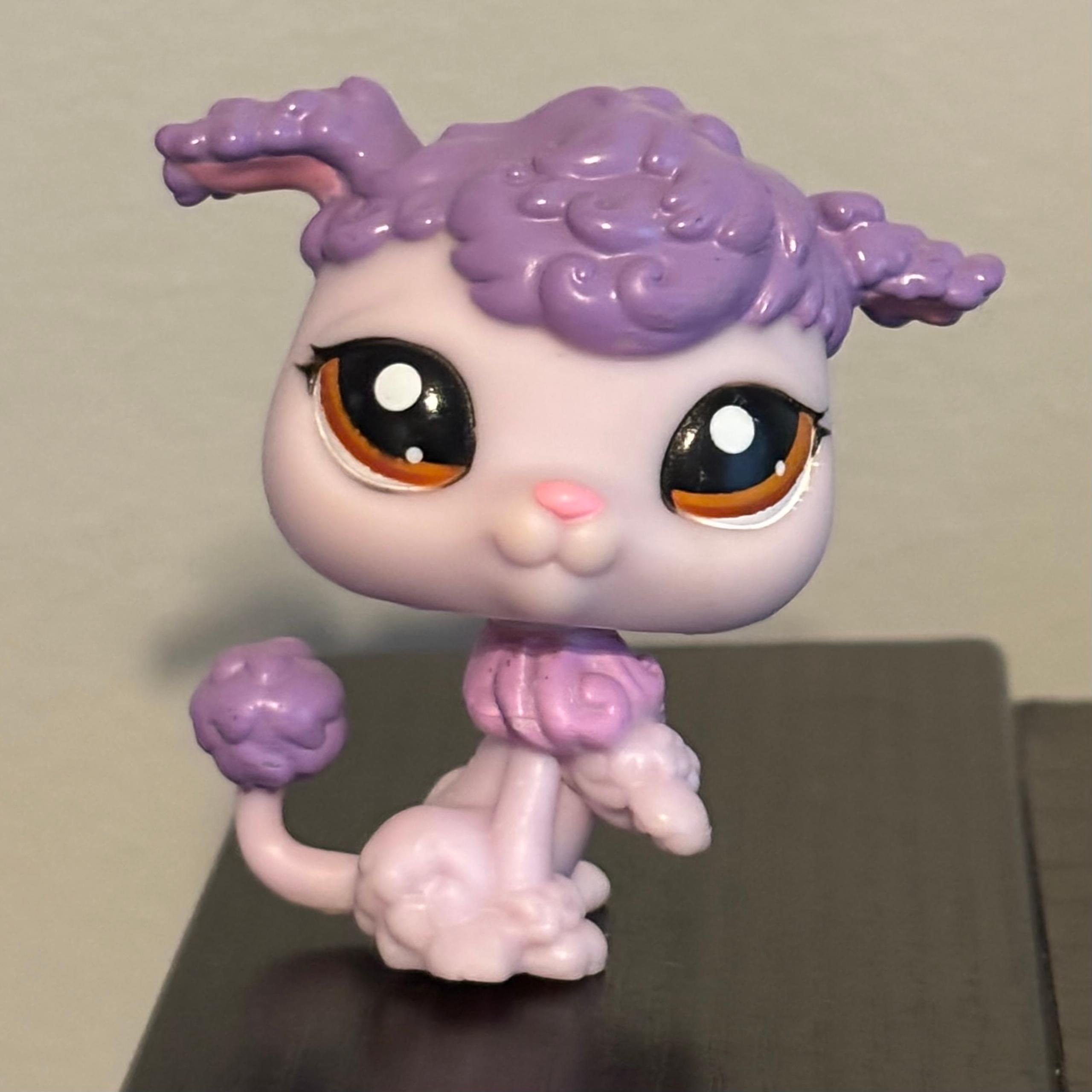 LPS Littlest Pet Shop Purple Poodle Dog