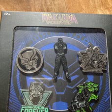 Wakanda Forever Enamel Pin Set