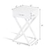 2PCS Nightstand X-Shape Drawer, White 26