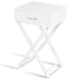 2PCS Nightstand X-Shape Drawer, White 26