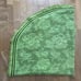American Vintage Green floral Bates Dual king size Bedspread with fringe