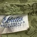American Vintage Green floral Bates Dual king size Bedspread with fringe