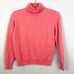 100% Cashmere Turtleneck Sweater Coral M