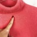 100% Cashmere Turtleneck Sweater Coral M