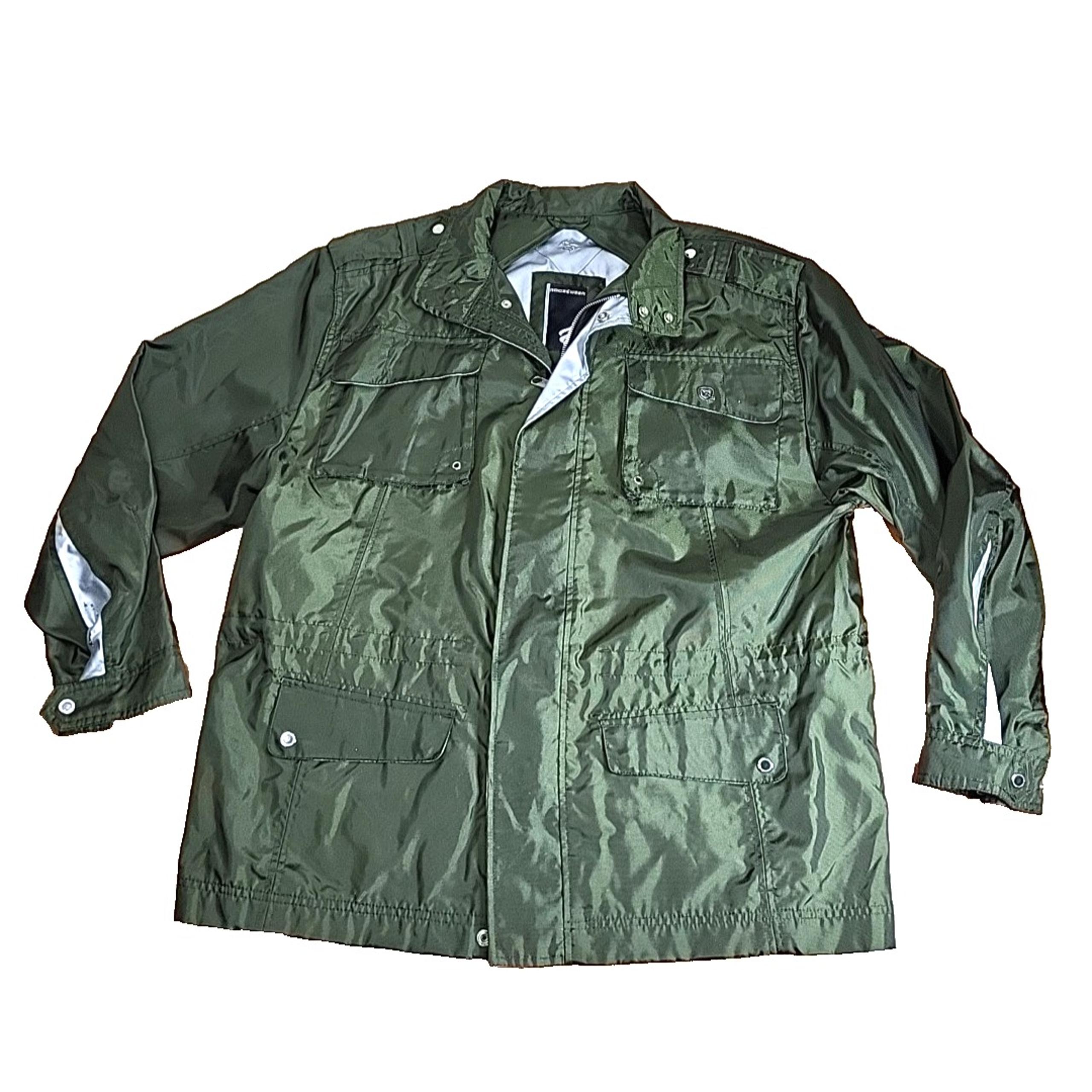 Rocawear Jacket Mens Size XL Y2K Army Green Bomber Streetwear Coat Hip Hop