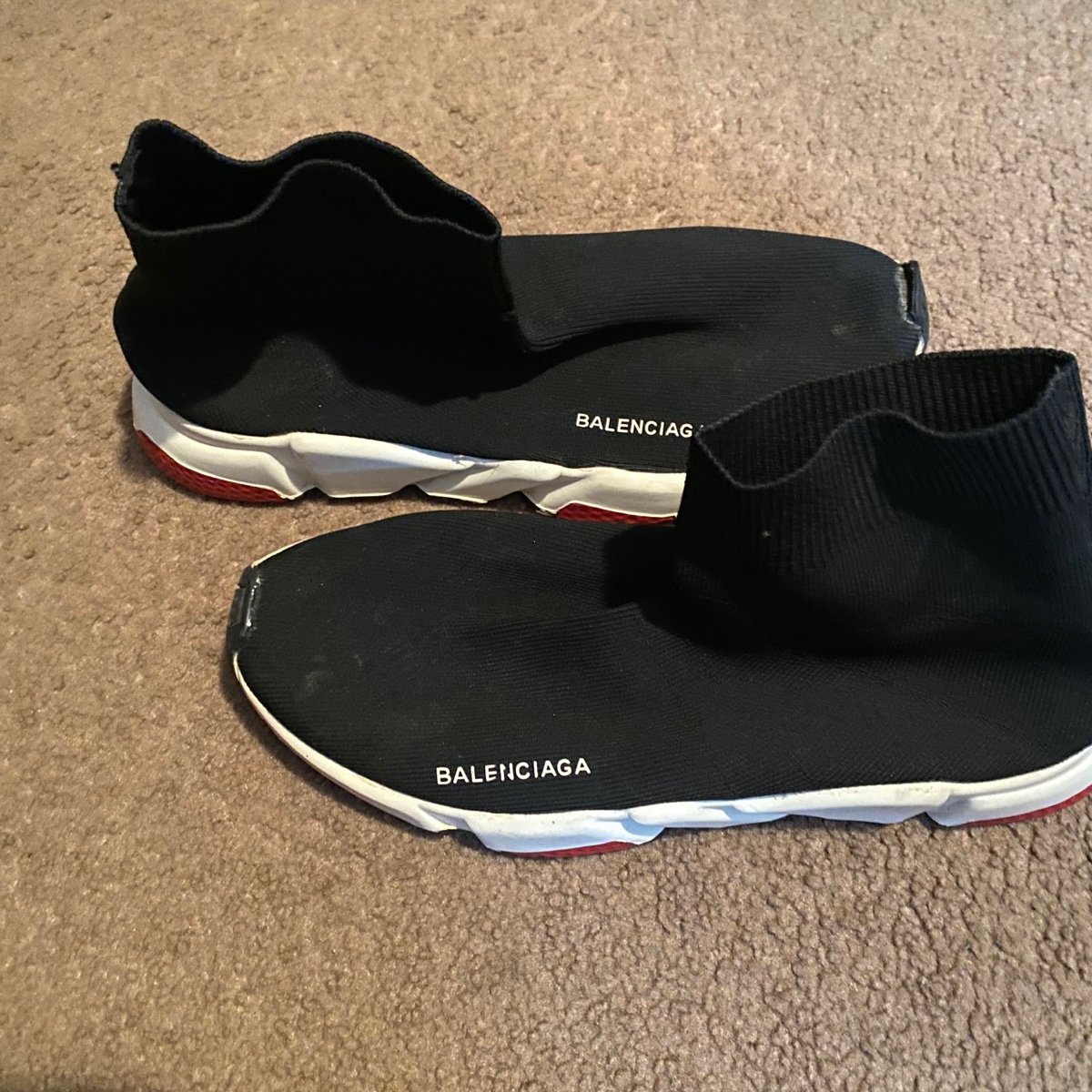 Balenciaga speed sneaker Black Red