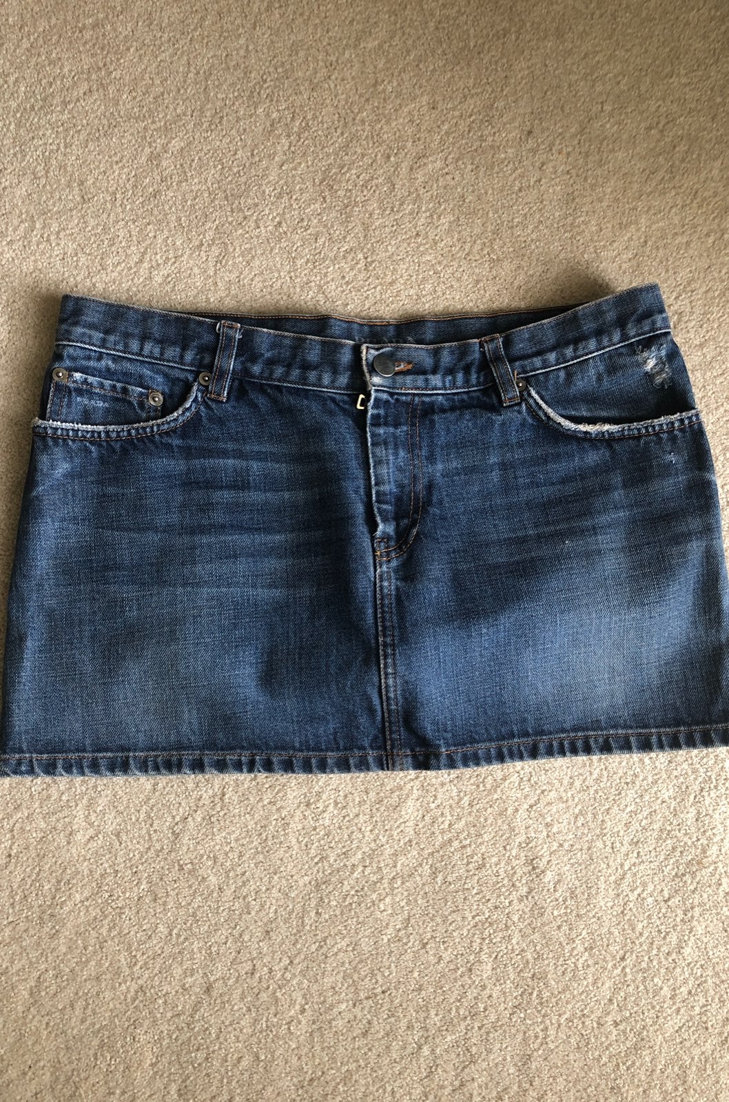 PRADA Denim Mini Skirt