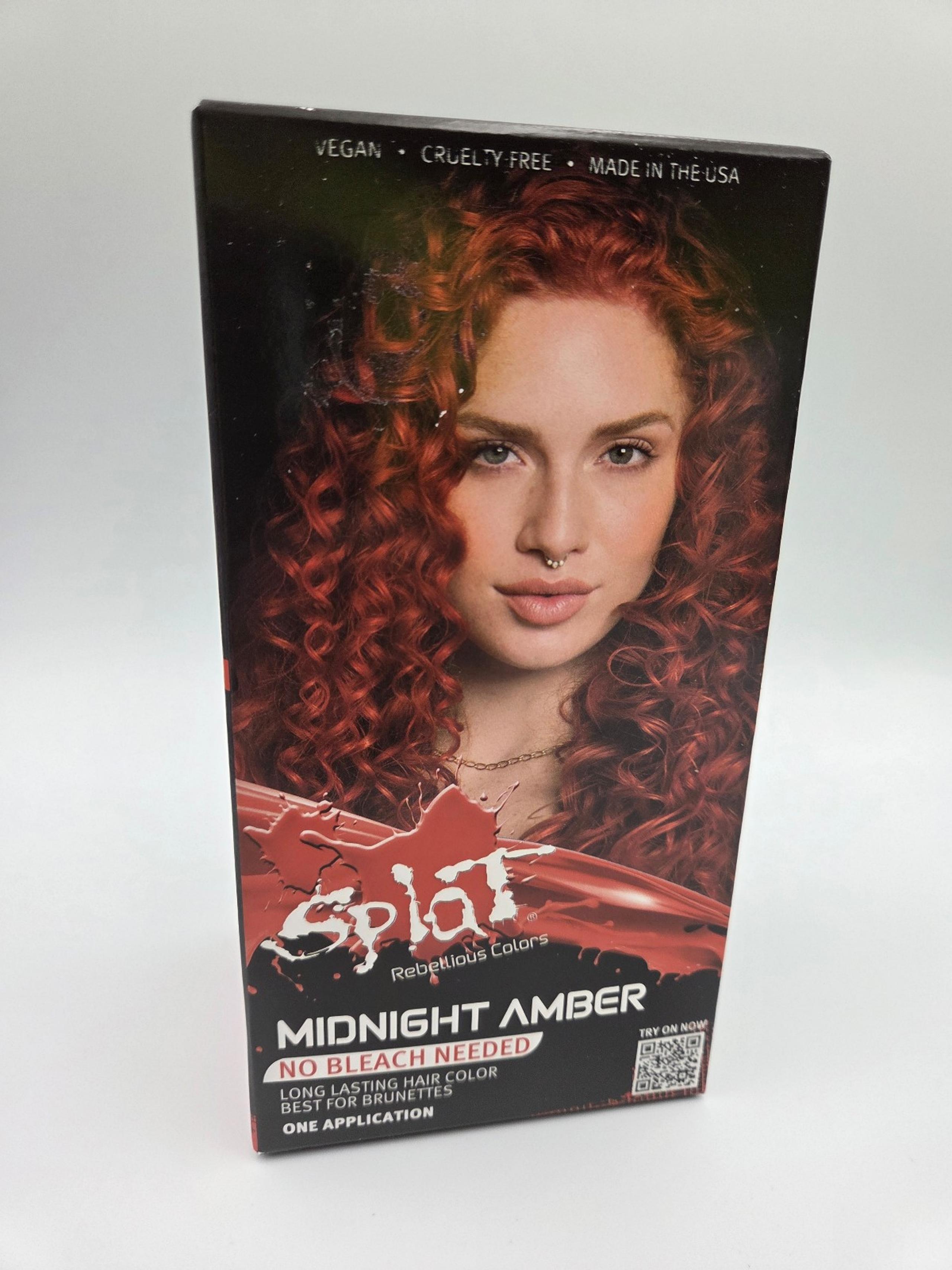 Splat Midnight Amber Hair Color Kit Semi-Permanent No Bleach - Rebellious Colors