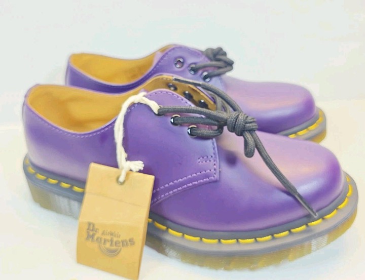 Dr. Martens 31009 Purple Leather Oxfords Women 5.5