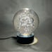 Blown Glass Bubble Sphere + LED Light
