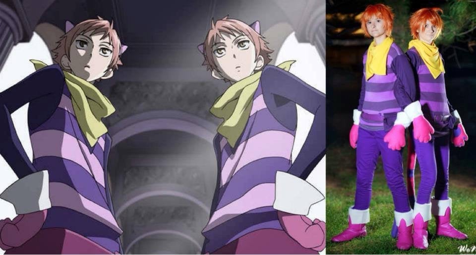 Hikaru Kaoru Cheshire Cat Cosplay Set