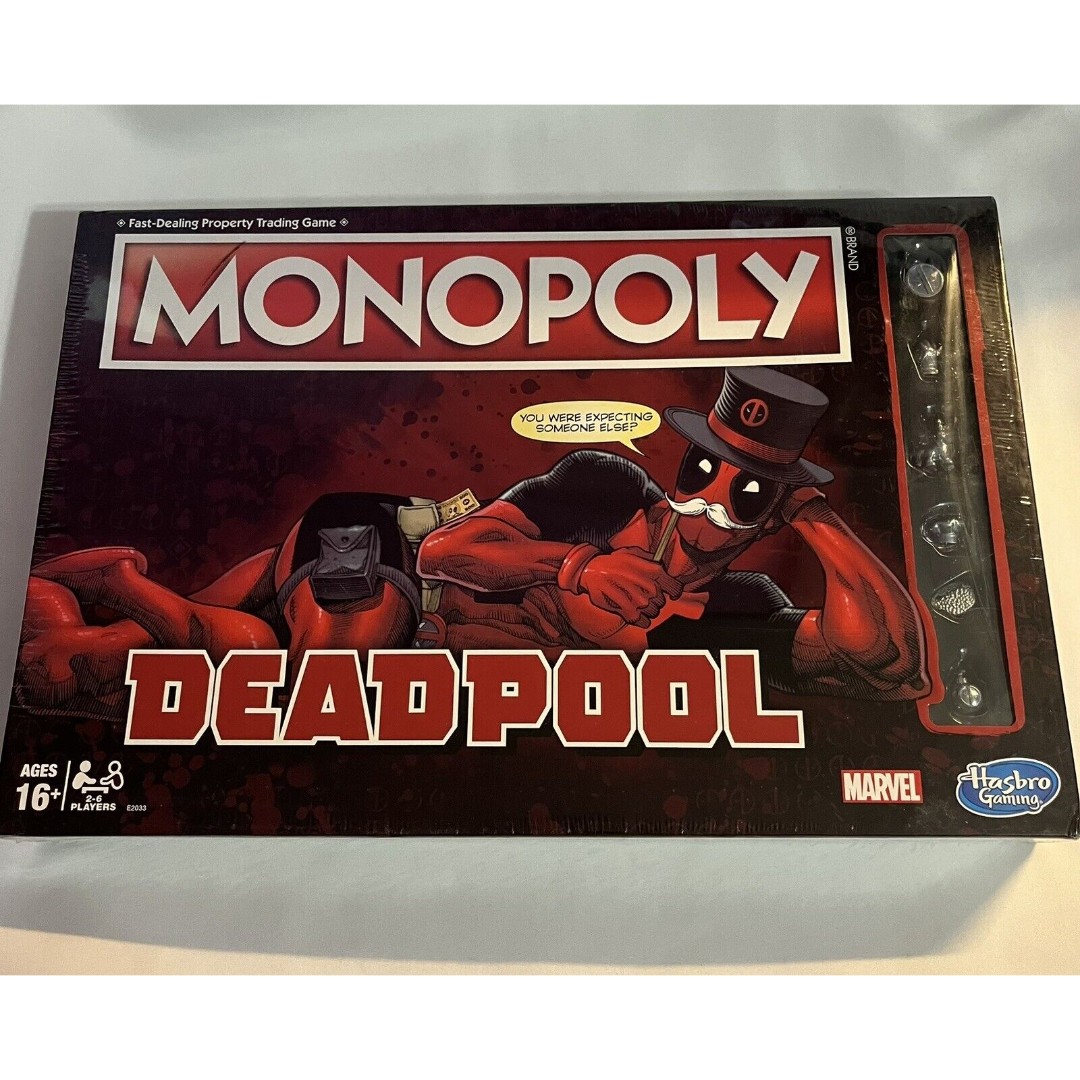 Monopoly Game: Marvel Deadpool Edition ~ Hasbro E2033 Board Game 2017 Sealed NEW sale