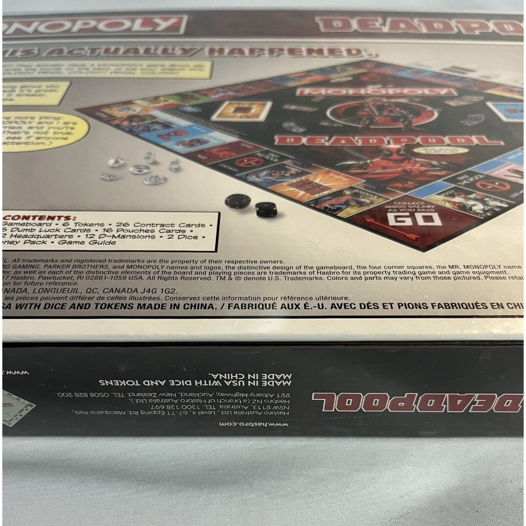Monopoly Game: Marvel Deadpool Edition ~ Hasbro E2033 Board Game 2017 Sealed NEW sale