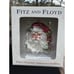 Brand New! Fitz & Floyd Blown Glass Christmas Ornament JOSN Santa Head