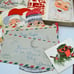 Vintage Christmas Cards and Ephemera in Decorative Box - More than 60 pieces Lot
