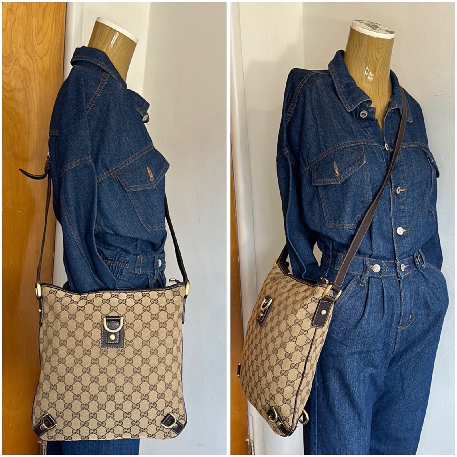 Gucci Abby GG Monogram Dark Brown Crossbody Bag