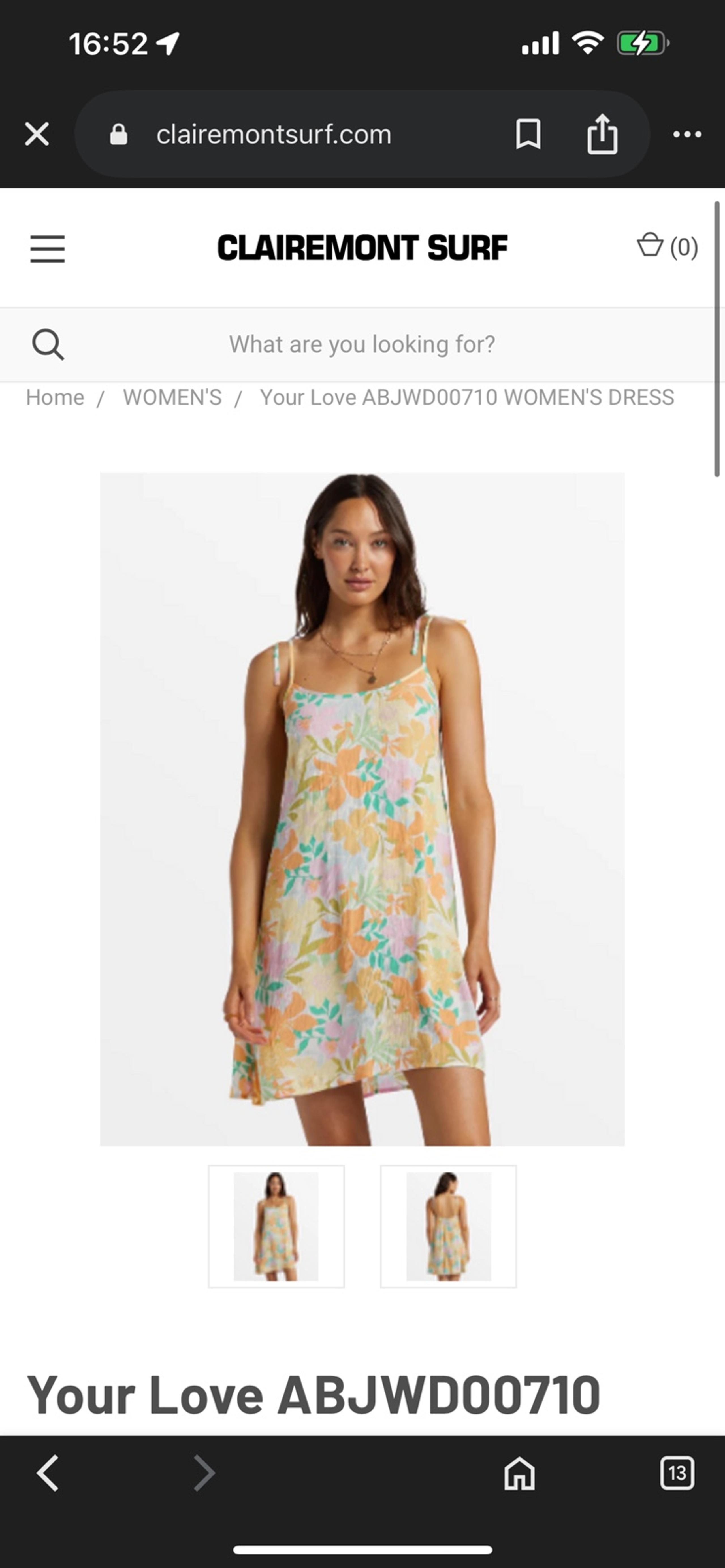 NWOT Billabong Your Love Mini Dress