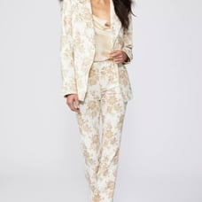 SANDERSON x PAIGE Chelsee Blazer - Tan Multi, Size Large, New, 329