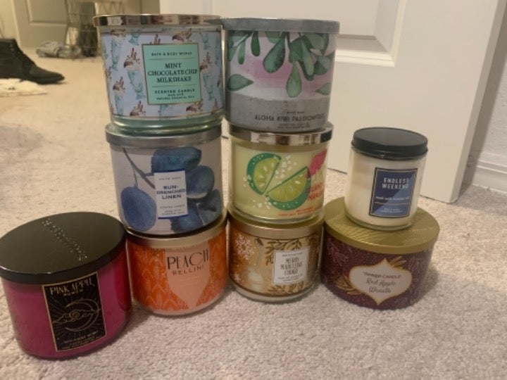 Bath and body works candles