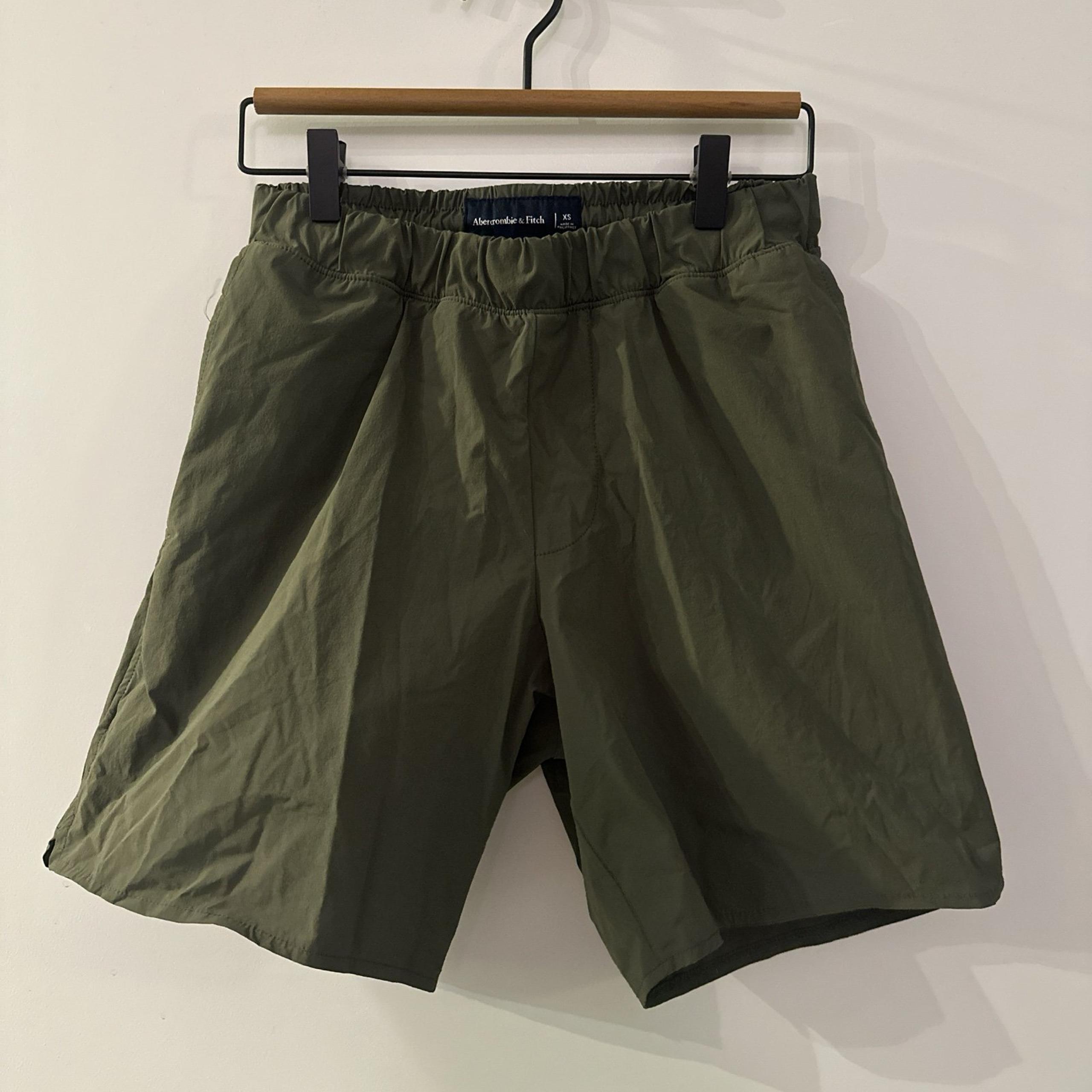 Men's Olive Khaki Abercrombie & Fitch Fitness Shorts
