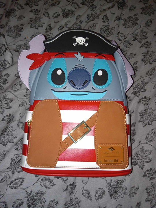 Disney Cruise Line Loungefly Stitch Pirate Mini Backpack