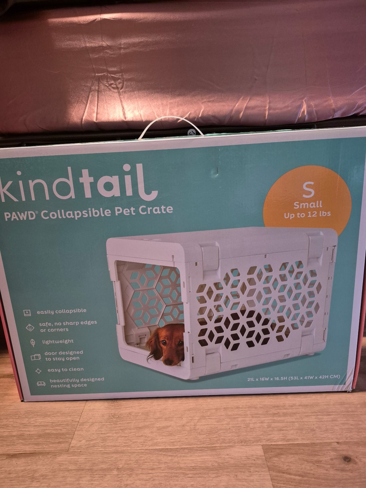 Small Kindtail PAWD Collapsible Crate - White