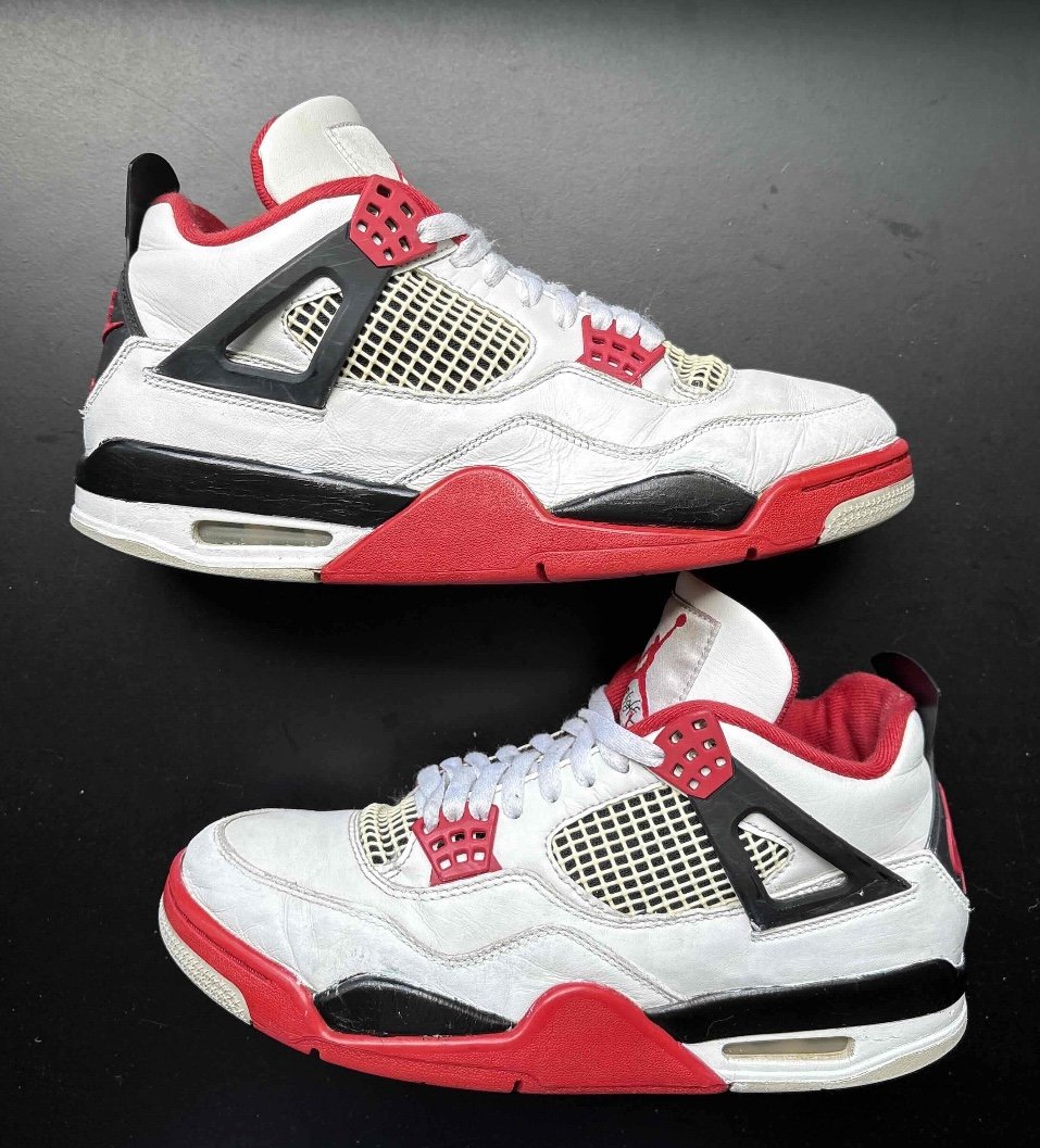 Nike Air Jordan 4 Retro Fire Red Size 9 Men's