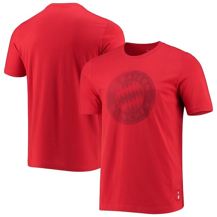 FC Bayern Munich adidas Red Blur Logo T-Shirt Men's 3XL NWT