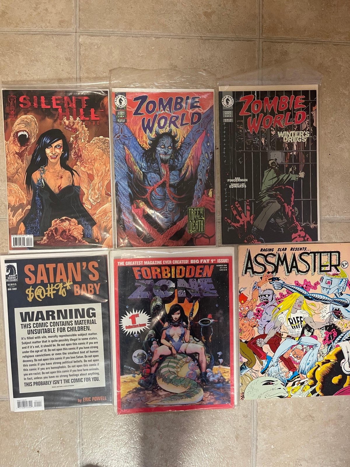 Weird horror and other comics satans baby, silent hill forbidden zone
