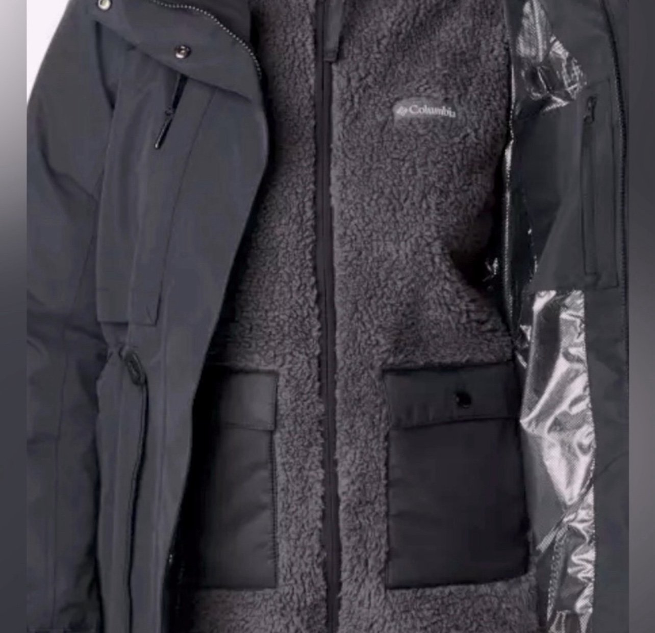 Columbia Women’s Drop Ridge 3 in 1 interchange Jacket black/small Orig. 260
