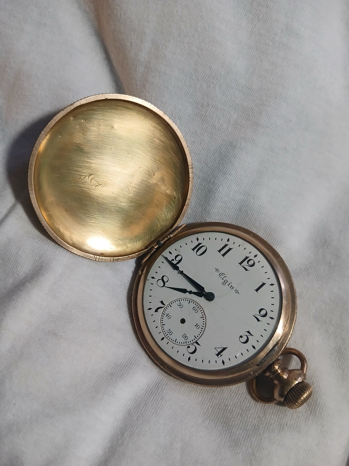 1928 Elgin Hunter Pocket Watch Working