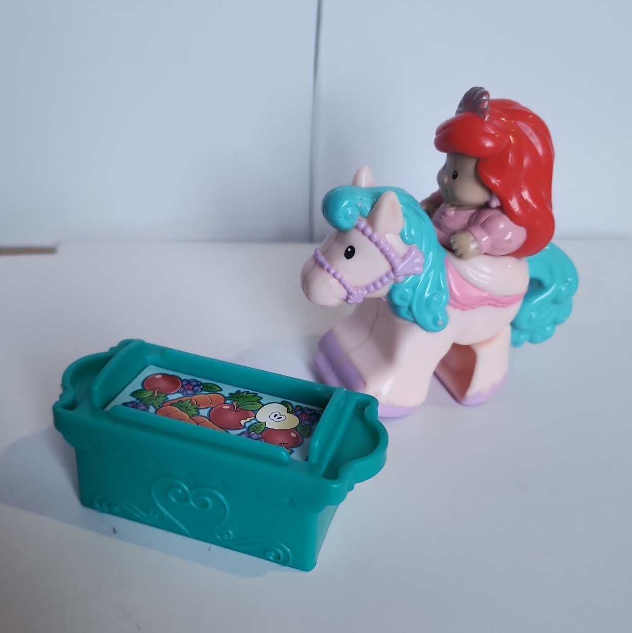 Fisher-Price Princess Ariel Little Mermaid Klip-Klop Princess on Horse w/ Crate