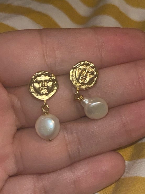 Cleopatras bling pandaia 18k gold plated Earrings