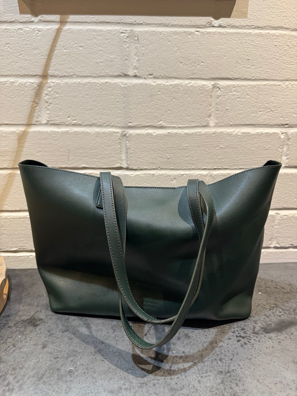 Green Leather Tote
