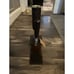Single Whiskey Tower Liquor Dispenser Leather Cover Wooden Handle Retail 259