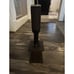 Single Whiskey Tower Liquor Dispenser Leather Cover Wooden Handle Retail 259